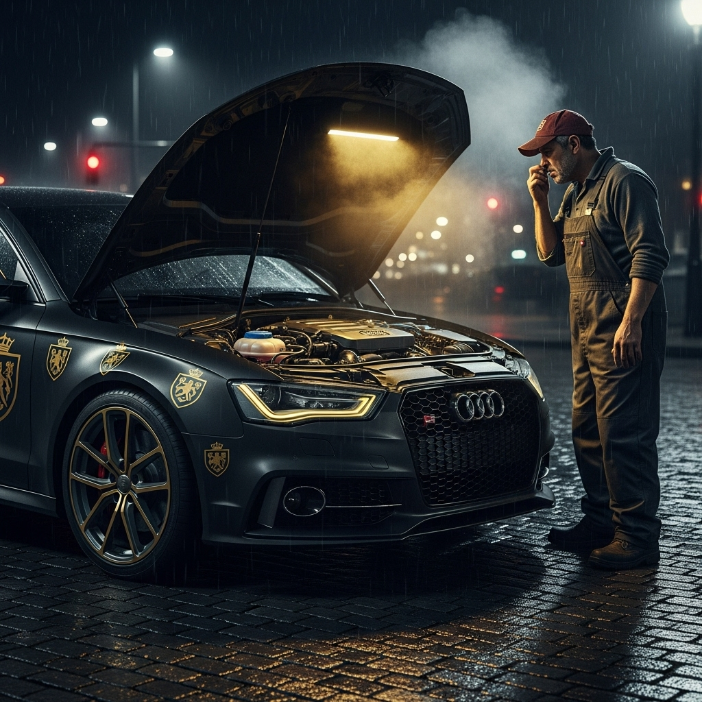 Usterki królewskich aut: mroczna strona pierścieni Audi
